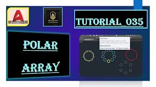 Polar Array in AutoCAD/ पोलर ऐरे। (Part-3) 