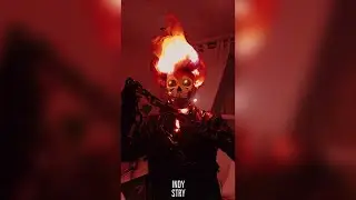 Ghost Rider Halloween Costume DIY flame fire mask #Shorts