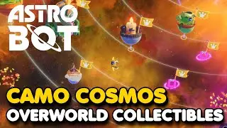 Astro Bot - Camo Cosmos "Overworld & Mini Planets" Collectibles (All Bots & Puzzle Pieces)