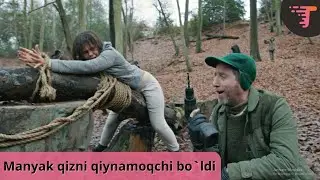 Manyak o'rmonda qizni drel bilan qiynamoqchi bo'ldi.