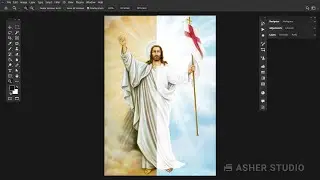 Painting of Jesus Resurrection - Recreated