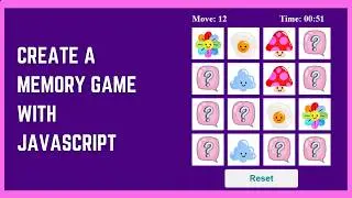 Build a Memory Game with 3D Flip Card Effect Using JavaScript