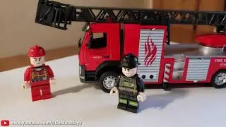 Lego Firefighters and Policemen Toy Review Лего пожарники и полицейские