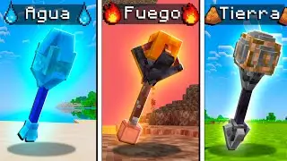 ¡Minecraft PERO hay VARAS ELEMENTALES!  💧🔥🪨 SILVIOGAMER MINECRAFT PERO