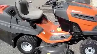 Садовый трактор Husqvarna CTH 224T запуск и управление