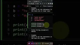 islower string method python tamil #python #shorts