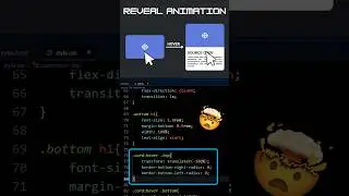 How to Create CSS Text Reveal Card Animation | CSS Hover Effect | CSS Transform | Font Awesome icons