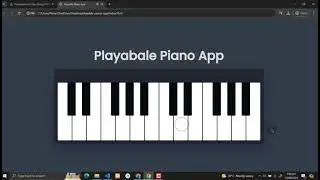 Playable Piano App Using HTML, CSS and JavaScript with Source Code