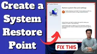 How to Create a System Restore Point | Fix Missing or Disabled Problem