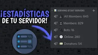 Cómo crear un Contador de MIEMBROS en DISCORD | ServerStats Bot ✓