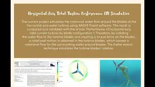 ANSYS FLUENT Training: Horizontal Axis Tidal Turbine Performance CFD Simulation (Validation)