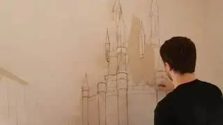 Барельеф замок. Покраска замка своими руками. Архитектура в барельефе