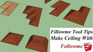 Followme Tool Tips in Sketchup | Make Roofs With Followme Tool in Sketchup