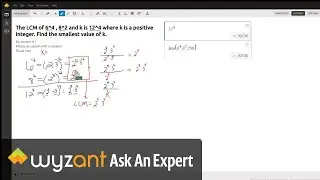 Given that the LCM of 6^4, 8^2. and positive integer k is 12^4, find the smallest value for k.