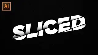 Sliced Text Effect in Adobe Illustrator