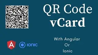 Implementing QR code vCard in IONIC / ANGULAR