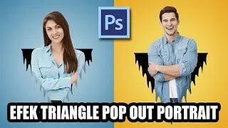 Cara Membuat Efek Triangle Pop out Portrait di Photoshop