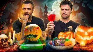 PROVANDO COMIDAS DE HALLOWEEN! CASEIRAS X COMPRADAS