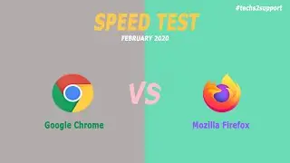 Chrome vs Firefox Speed Test | 2020