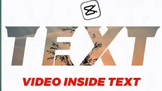 How to put video inside text in capcut | Video in text effect | Place video inside text | Capcut |