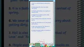 Holi essay in english 10 lines | 10 lines on holi festival in english | essay on holi