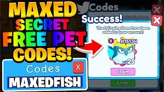 FREE MAXED SECRET SEA CHAMPION PET CODES IN PET CATCHERS SIMULATOR Roblox