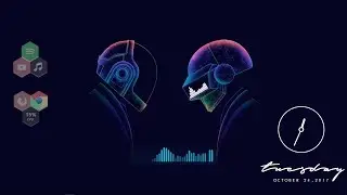 Daft Punk Rainmeter Skin