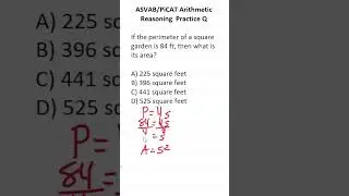 ASVAB/PiCAT Math Knowledge Practice Test Question: Perimeter and Area 