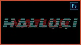 [ Photoshop Tutorial ] Optical Illusion Text Effect in Photoshop