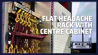 Popular Standard Flat Headache Rack Design: Dual Chain Racks, Chain Trays, & Centre Cabinet