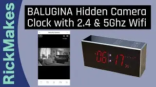 BALUGINA Hidden Camera Clock with 2.4 & 5Ghz Wifi