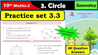 Practice set 3.3 class 10 maths part 2 | Chapter 3 Circle | Maharashtra state board