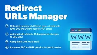 OpenCart Redirect URLs Manager - 301, 302, 307 and 404 SEO optimizer (v. 1.5*-3.*)