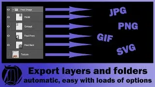 Photoshop tutorial to export the layers super easy. Don't use export all layers, do this instead!!!