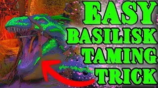 Easy BASILISK Taming Trick!!! TAME ANY BASILISK Fast on Aberration!!!