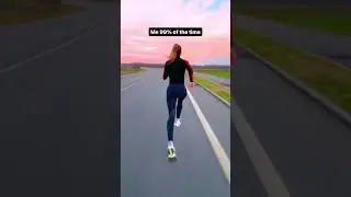 I’M BETTER AT RUNNING THAN WALKING DOWN THE STAIRS 😂 