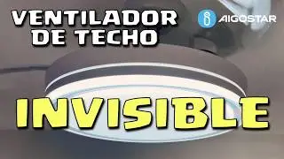 ¿Buscas VENTILADOR de TECHO con ASPAS INVISIBLES y plegables? Mira éste de Aigostar