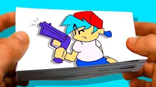 FNF: BF + PICO + GUN (Friday Night Funkin Flipbook Animation)