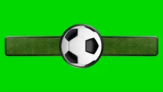 Soccer Lower Thirds / Barras de Futebol - Green Screen / Chroma Key