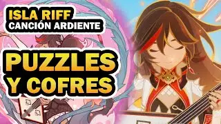✨ISLA RIFF: CANCIÓN ARDIENTE ( TODOS LOS PUZZLES Y COFRES ) | GENSHIN IMPACT 2.8 | TRAVESÍA ESTIVAL