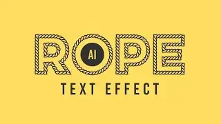 How to Transform TEXT into ROPE in Illustrator