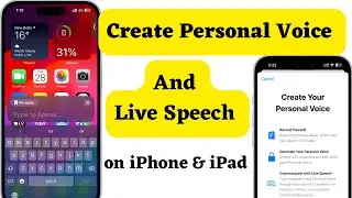 How to Create Personal Voice and Live Speech on iPhone & iPad || Personal Voice Set Up on iPhone