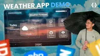 Weather App Demo | Complete Project Guide with HTML, CSS, JavaScript, PHP, & MySQL