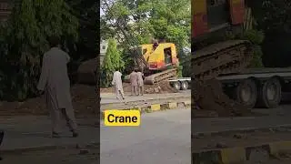 Crane Landing from Truck