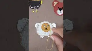 Embroidery animal art  #embroideryart #crafts