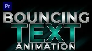 How to Create BOUNCING TEXT Animation Premiere Pro CC 2021 | Adobe Premiere Pro 2021 for Beginners