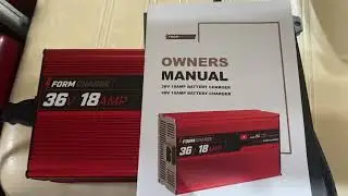 FORM 18 AMP Battery Charger for 36 Volt Club Car, EZGO & Yamaha Golf Carts with Crowfoot Plug