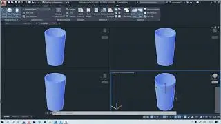 AutoCAD 3D Modeling Tutorials - Make a glass Using AutoCAD 2020 || EXTRUDE and SHELL 3d Commands