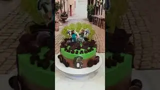Торт Майнкрафт.