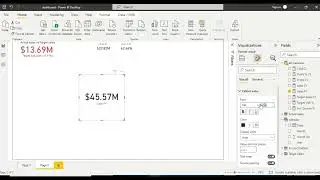 Power BI Dashboard Example(Target vs Actual comparison) Part-1